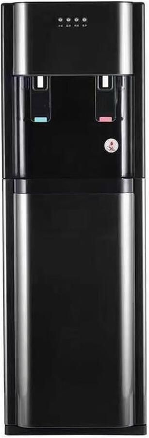 Waterdispenser Dubbele Functie Waterkoeler Warm Koud Direct Drinken Vullen Via Onderkant 95 cm Hoog Zwart