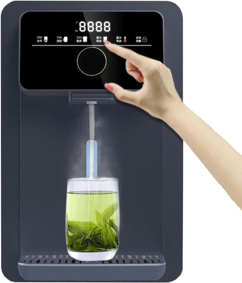 Waterdispenser Heetwaterkraan Direct Drinken Kinderslot 3 Temperaturen Zwart