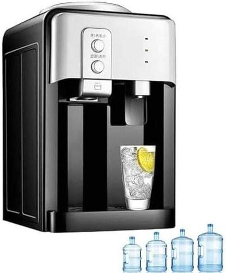 Waterdispenser IJsmachine Drankstation Koeler Direct Drinken Roestvrij Staal Compact Ontwerp Zilver