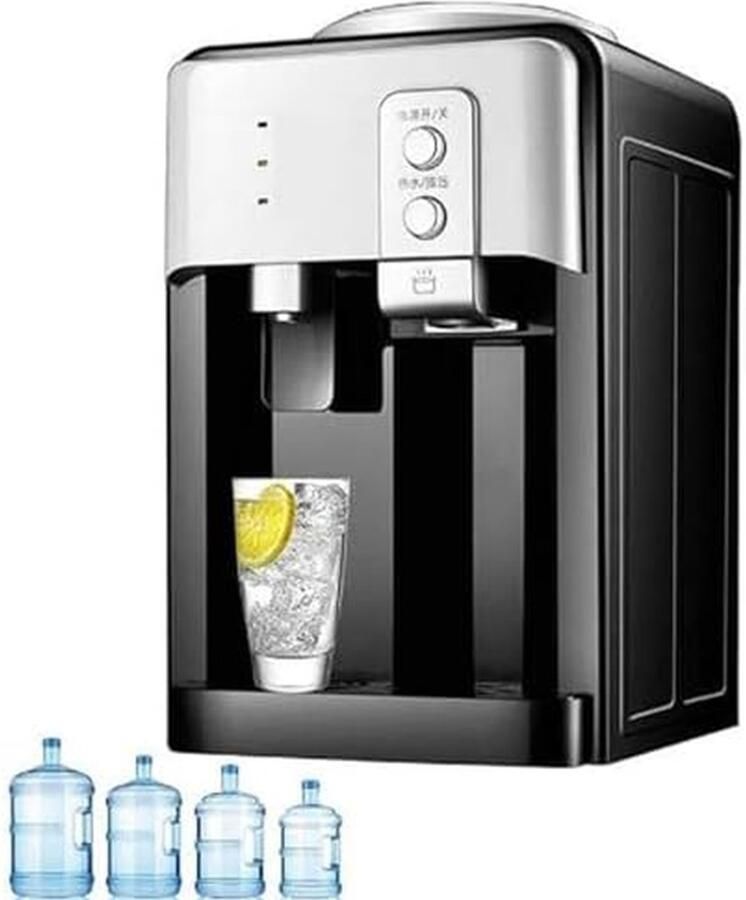 Waterdispenser Koeler Warmer Direct Drinken Stille Bediening 255 cm Zilver Zwart
