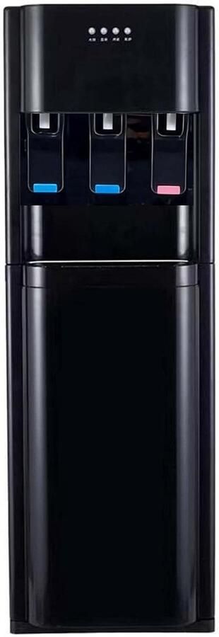 Waterdispenser Onderlading Drankkoeler Direct Drinken Snel Verwarmen Koelen 32x35x95cm Zwart