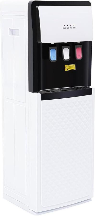 Waterdispenser Vloer Drankkoeler Warm Koud Direct Drinken Onderlaag Fles Wisselen 925 cm Hoog Wit