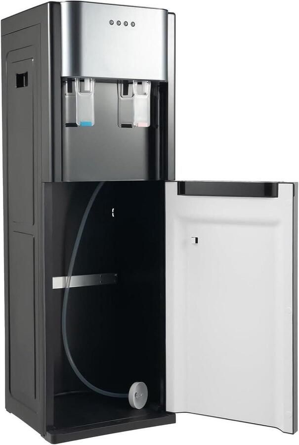 Waterdispenser Vloerstaand Waterkoeler Direct Drinken Bodem Laden 90 cm Hoog Zwart Goud