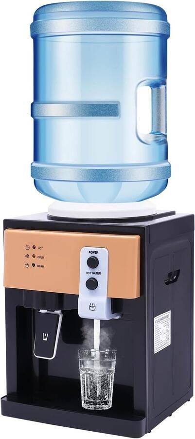 Waterdispenser Warm en koud Direct drinken Dubbele functie 36 cm hoog Wit