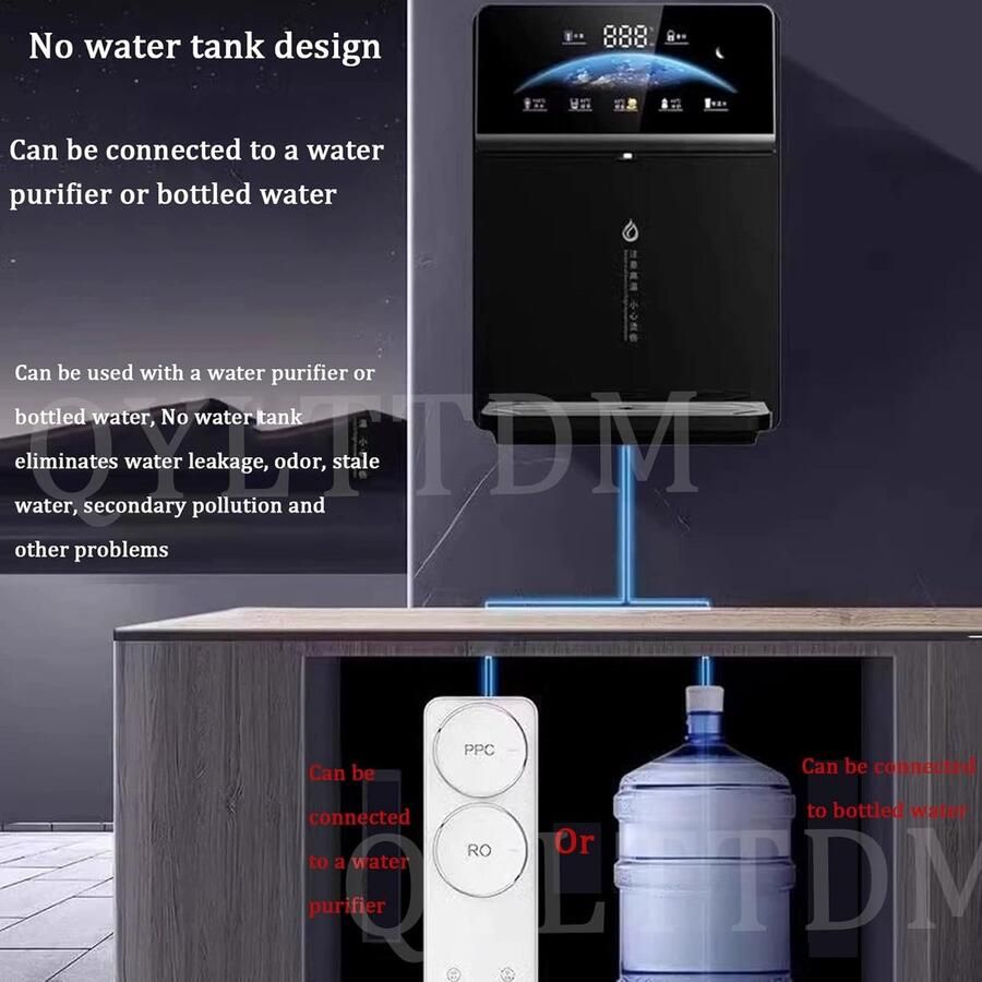 Waterdispenser Warm koud apparaat Direct drinken Elektronisch kinderslot 31 x 40 x 12.5cm Wit