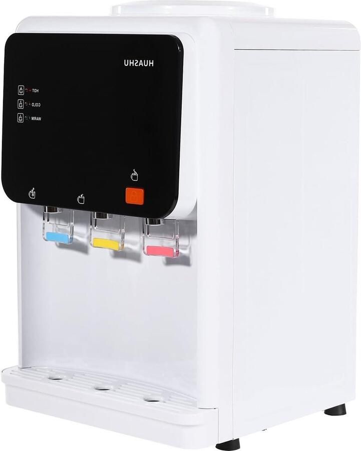 Waterdispenser Warm Koud Drankfontein Bureau Direct Drinken Veiligheidsvergrendeling Warm 31x30x48 cm Wit