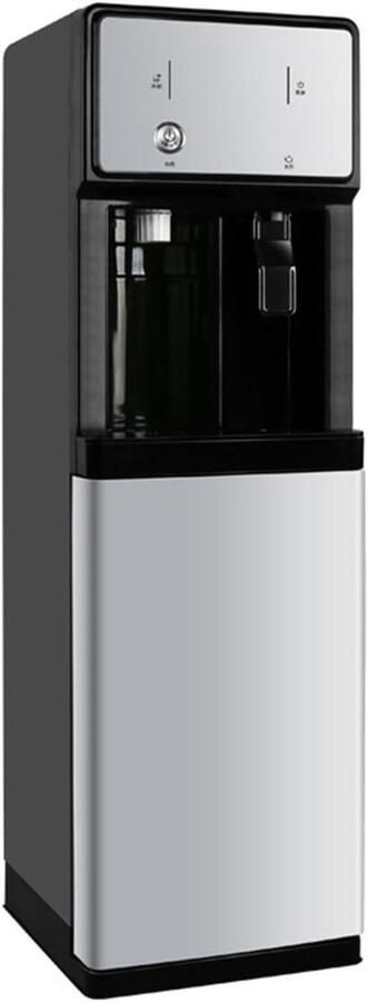 Waterdispenser Warm Koud Drankkoeler Waterkoeler Direct Drinken Drie Temperatuurstanden 105 cm Hoog Zilver