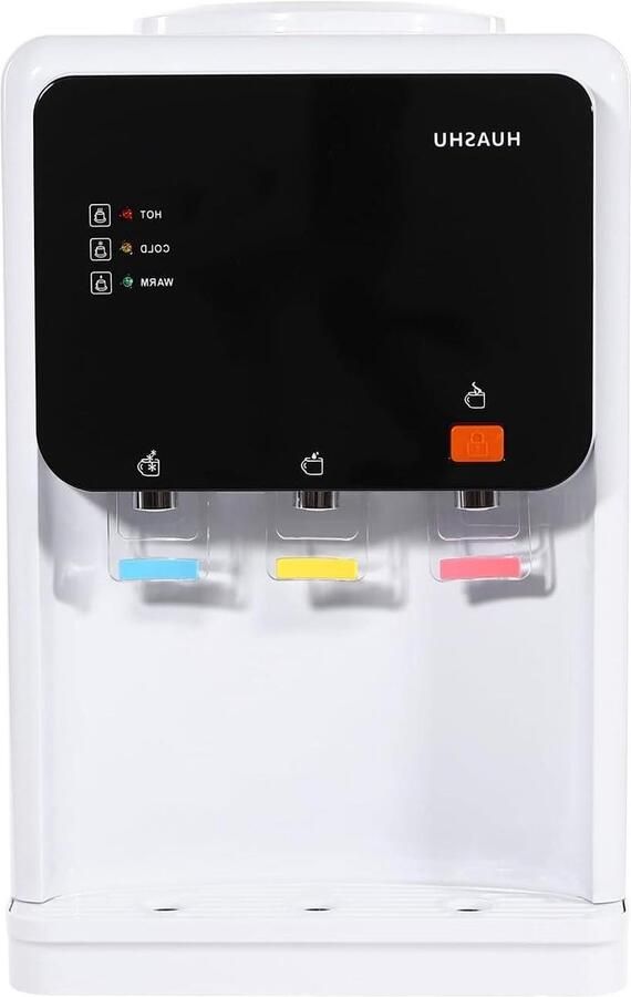 Waterdispenser Koeler Fontein Drinken Warm en Koud Water 31 x 30 x 48 cm Wit