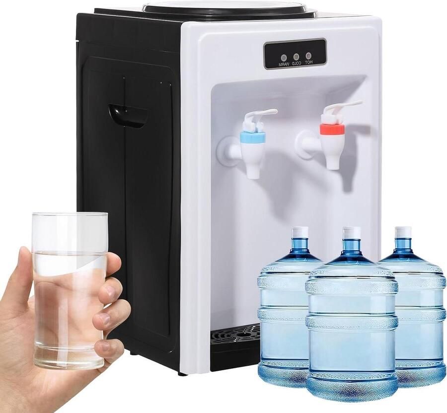 Waterdispenser Waterkoeler Fontein Direct Drinken Roestvrij Staal 189 Liter Zwart Wit Groen