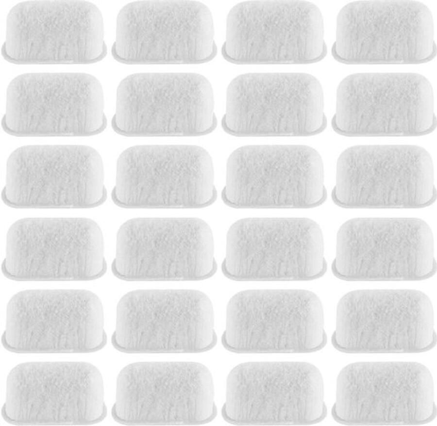 Waterfilter 24-delig Actieve Koolstof Waterzuiveringsfilter Koffiezetapparaat Accessoires Katoenen Zak Verwijdert Geur en Chloor Koffiefilter