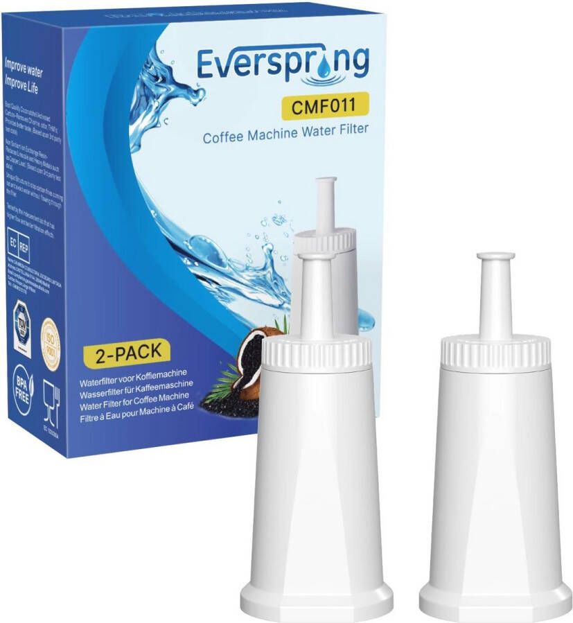 Waterfilter voor Koffiemachines Compatibel met Meerdere Modellen NSF-gecertificeerd 2 Stuks