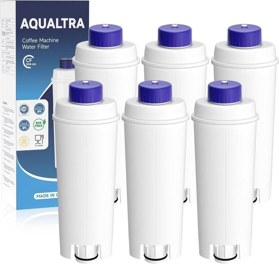 Waterfilter voor Koffiemachines DLSC002 SER3017 (6 stuks)