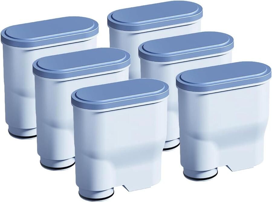 Waterfilter voor koffiemachines Geschikt voor Philips Saeco AquaClean CA6903 waterfilter voor volautomatische koffiemachines speciaal antikalkwater (verpakking van 6)