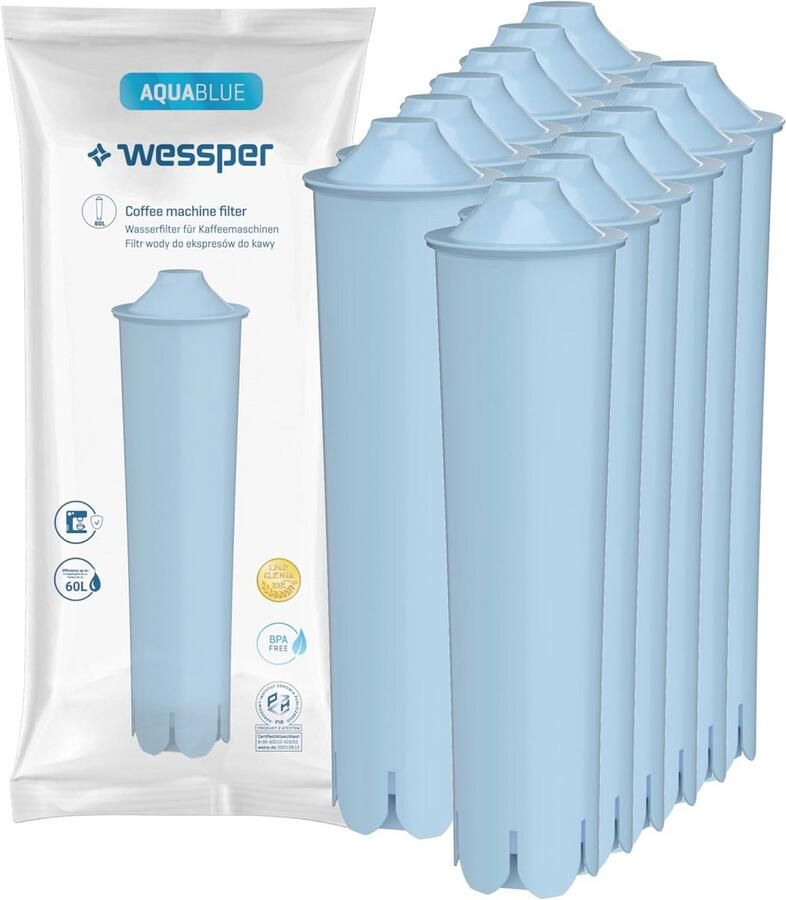 Waterfilter voor Koffiemachines Verwijderbare Actieve Koolstof 12 Stuks