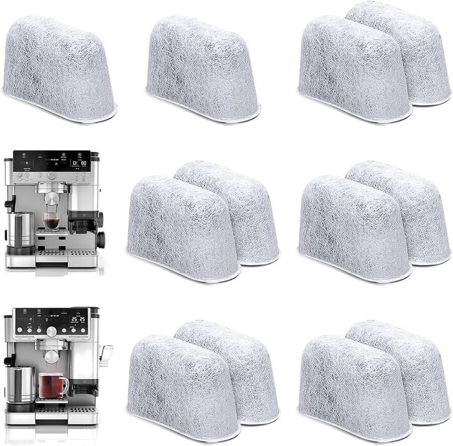 Waterfilter voor koffiezetapparaat 12 stuks vervangbare waterfilters voor optimale koffiesmaak en accessoires voor koffiezetapparaten