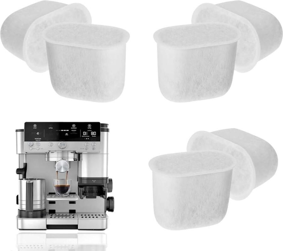 Waterfilterinserts voor Luxe Cafe Accessoires 6 Stuks Actieve Koolstoffilters voor Espresso Machines en Koffiemakers