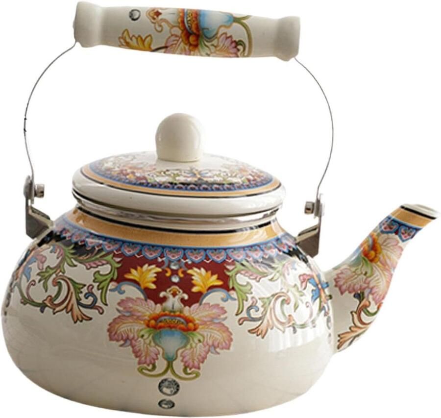Waterketel Emaille Theepot Water Koken Hittebestendig Materiaal 2.5 Liter Stijl E