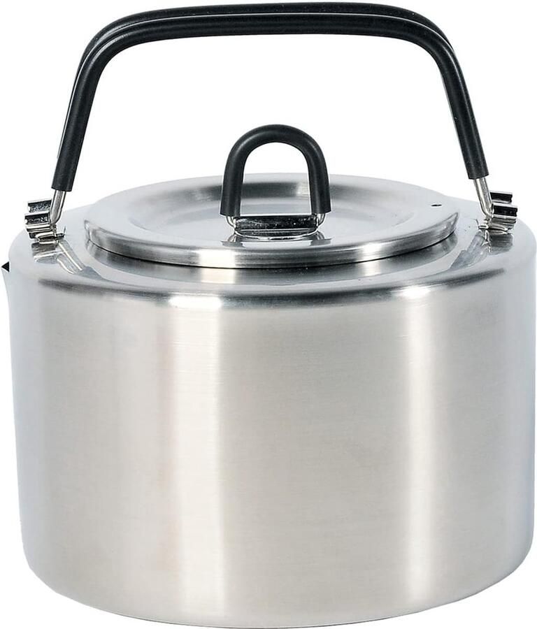 Waterketel H2O Pot 1 5 L waterkoker van roestvrij staal met inklapbare geïsoleerde handgrepen en deksel geschikt voor levensmiddelen en bestand tegen fruitzuren 1 5 liter