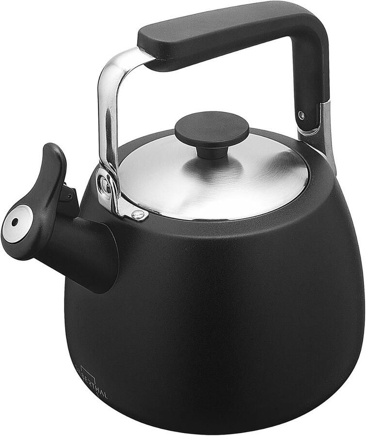 Waterketel inductie 2 8 l – theeketel roestvrij staal – waterkoker voor camping – fluitketel zwart – fluitketel versie 2024