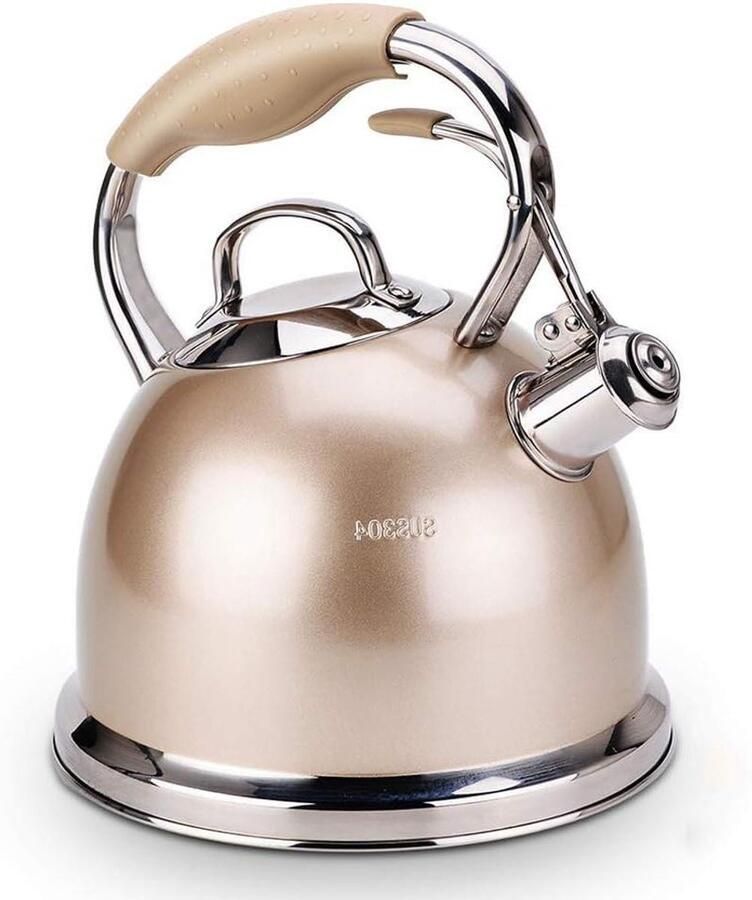 Waterketel Kookplaat Ketel Water Koken Efficiënte Warmtegeleiding 3L Bruin