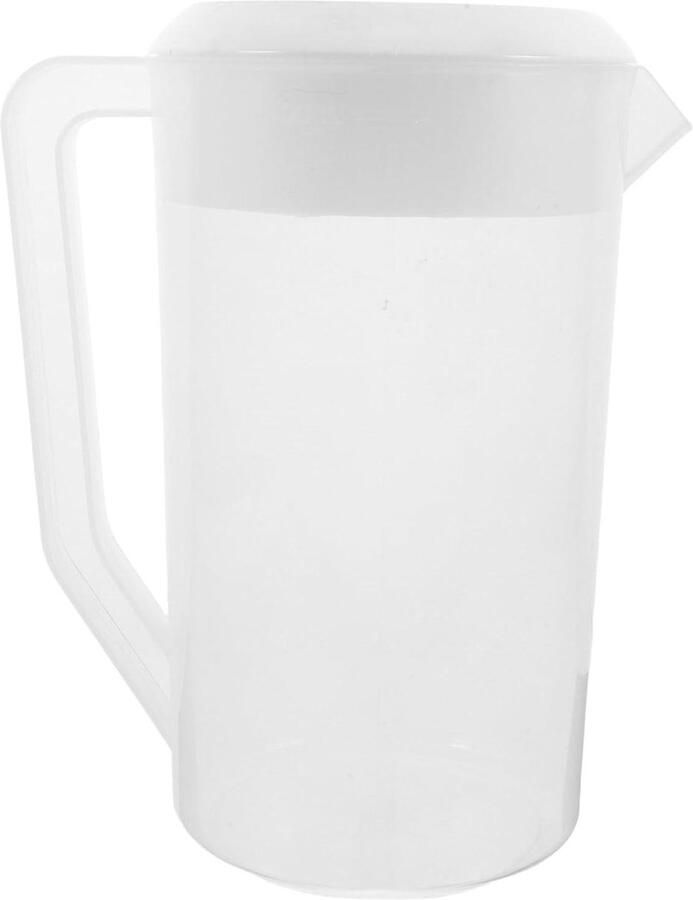 Waterketel Maatbeker Drankkan Koelkastkan Dranken Serveren Warmtebestendig Kunststof 13.2 x 22.8 cm Wit
