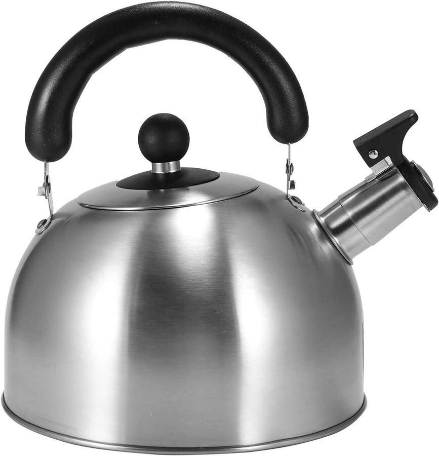 Kookpan met Fluitje Waterkoker RVS Water Koken Automatische Waarschuwing 3 Liter Zilver