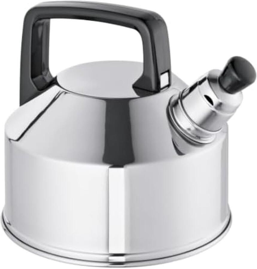 Waterketel Roestvrij Staal Geklokte Ketel Water Koken Energiebesparende Bodem 1.9 Liter Zilverkleurig