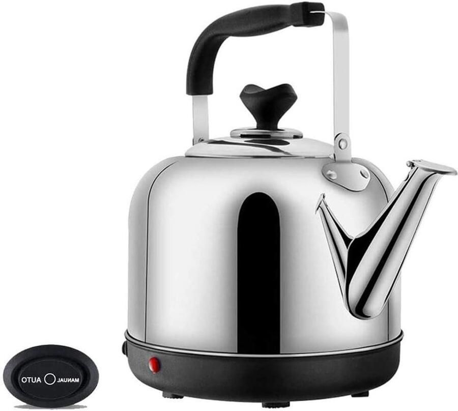Waterketel Roestvrij Staal Theeketel Fluitketel Water Koken Snelle Kook Elektrisch 4L 10L Zilver