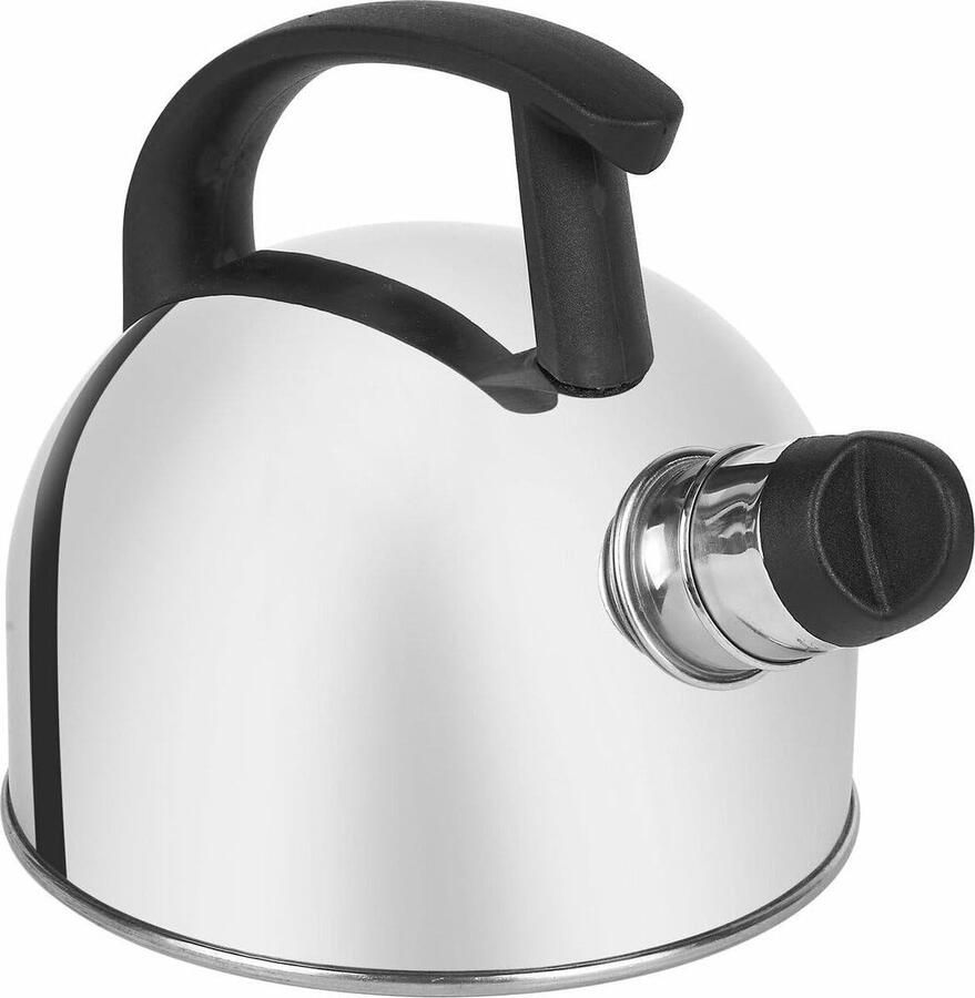 Waterketel Roestvrijstaal Theeketel Fluitketel Water Koken Met Fluitfunctie 15 Liter Zilver