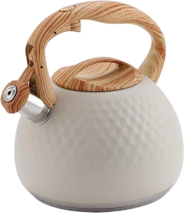 Waterketel Roestvrijstaal Theeketel Kookplaat Water Koken Hoorbaar Fluitje 2.8 Liter