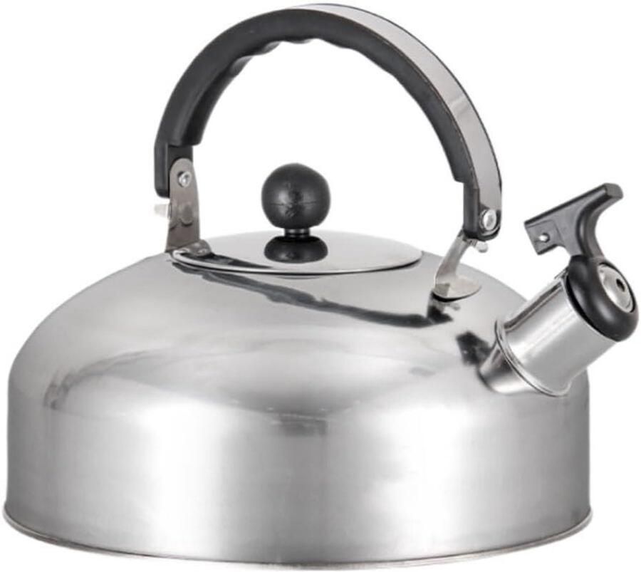 Waterketel RVS Theeketel Fluitketel Snel Water Koken Comfortabele Handgreep 4 Liter Zilverkleurig