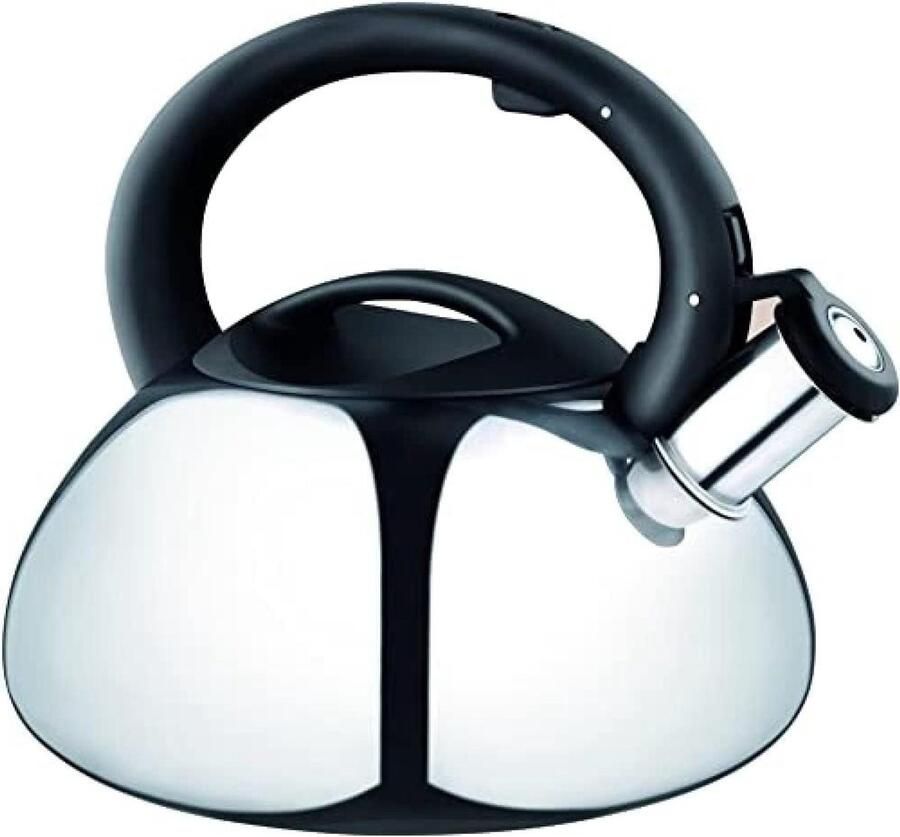 Waterketel Theeketel Fluitketel Water Koken Fluitje Geeft Signaal 3 Liter Zwart