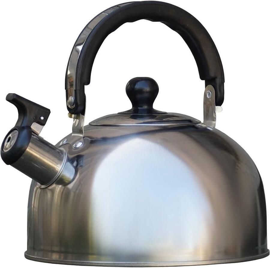 Waterketel Theeketel Fluitketel Water Koken Roestvrij Staal 2 Liter Zilver
