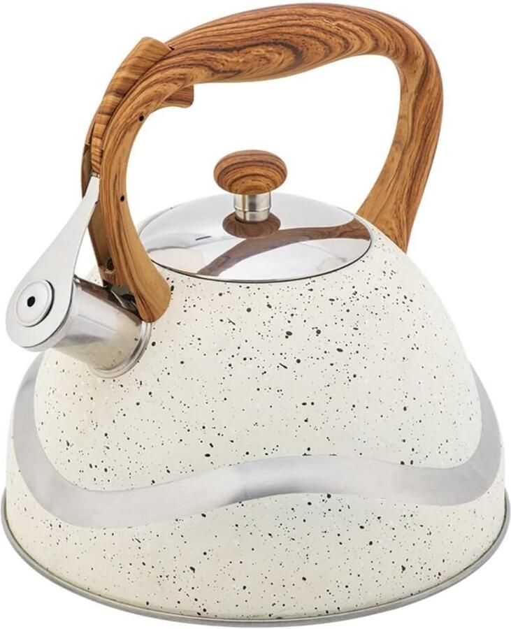 Waterketel Theeketel Kookplaat Water Koken Luid Fluitje 3.5 Liter Zilver