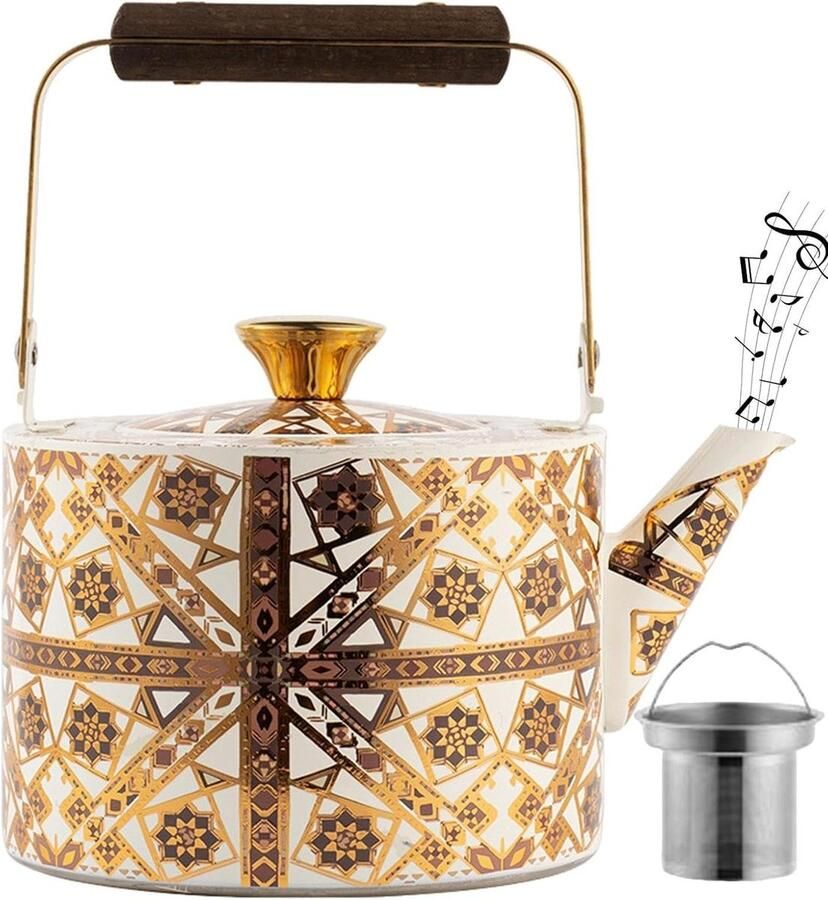 Waterketel Theepot Fornuis Water Koken Roestvrij Staal 1.5 Liter Zilver