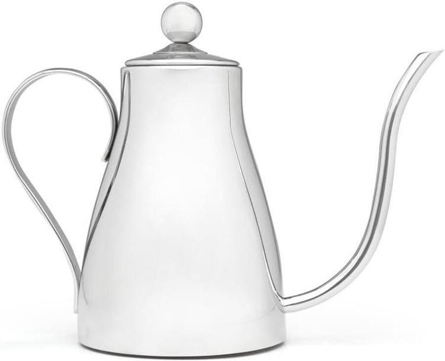 Waterketel Theepot Koffiepot Water Koken Fluitende Ketel 1.2 Liter Zilverkleurig