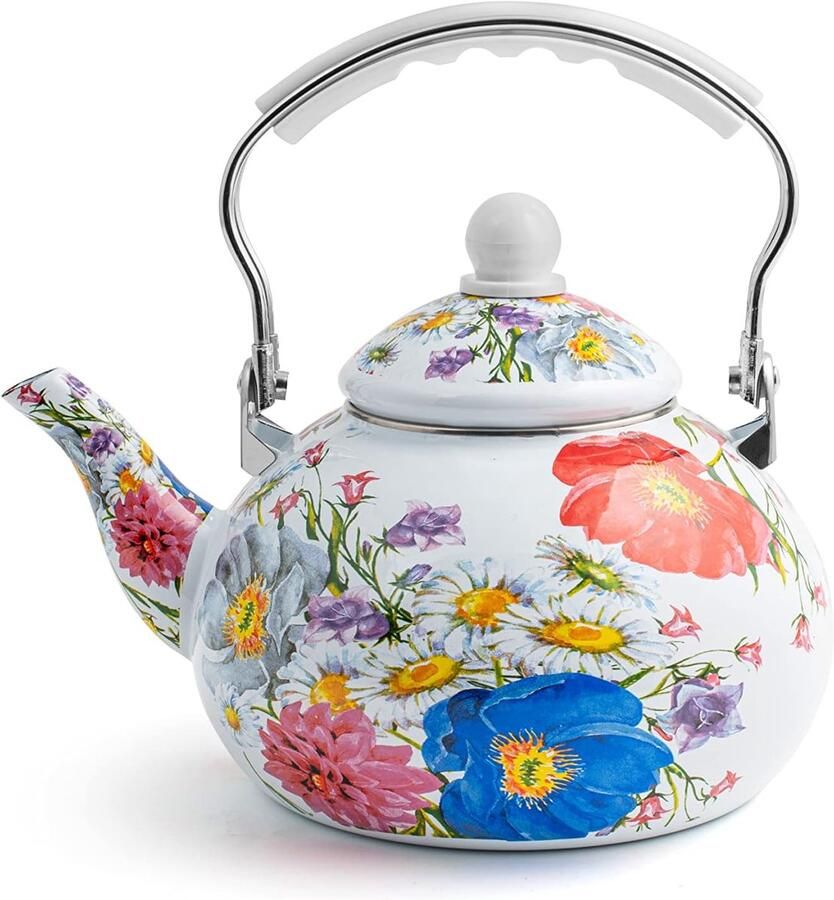 Waterketel Theepot Water Koken Decoratief Design 25 Liter Wit