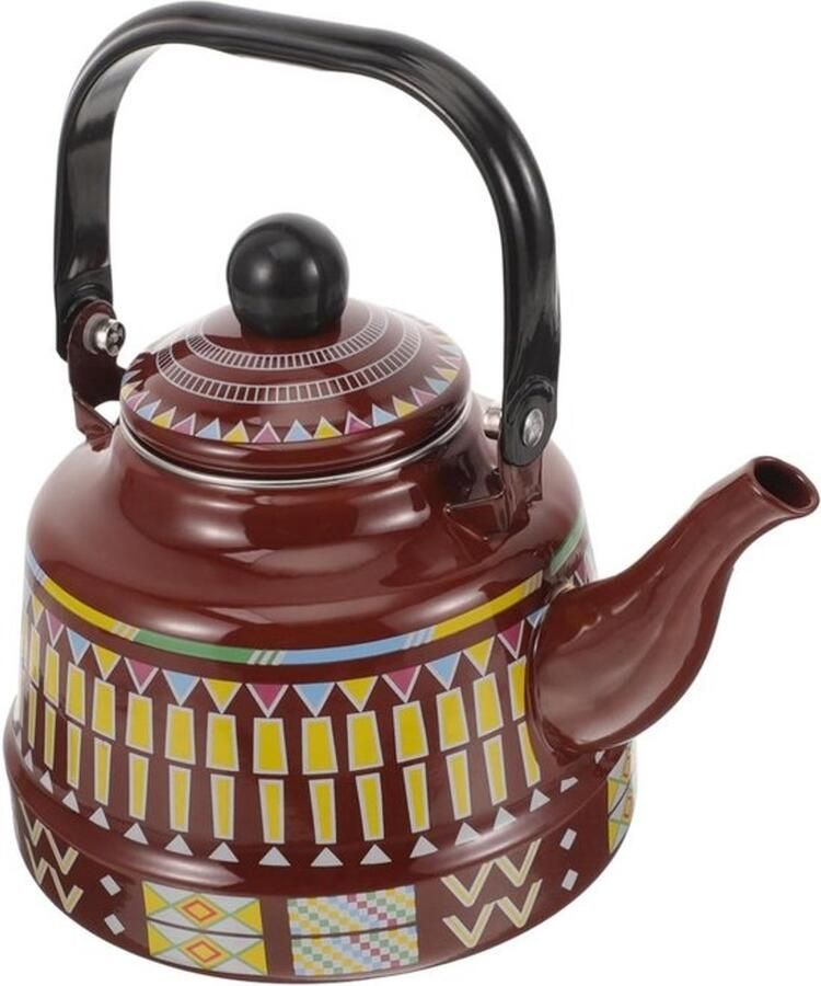 Waterketel van emaille Vintage theepot Geschikt voor thee zetten Hittebestendig materiaal 1 7 liter Voor koffie