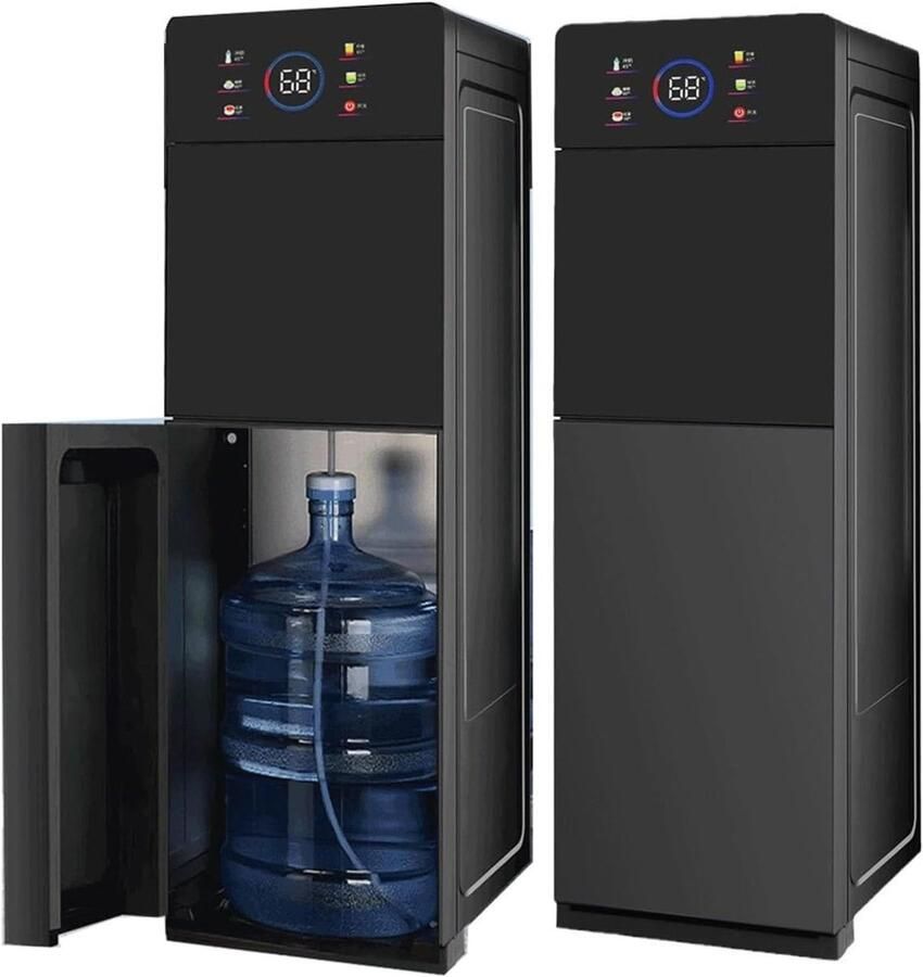 Waterkoeler Dispenser Vrijstaand Apparaat Drinken en Koken Kinderslot Veiligheid 100x32x31.5cm Wit
