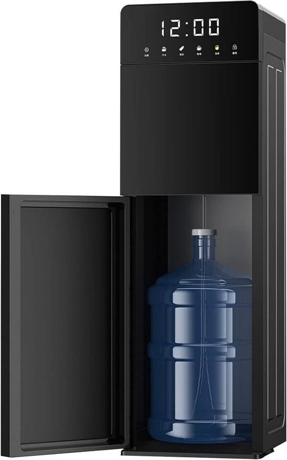 Waterkoeler Dispenser Watermachine Bovenlader Drinken Thuis Kinderslot Functie 97.5CM Hoog Zwart