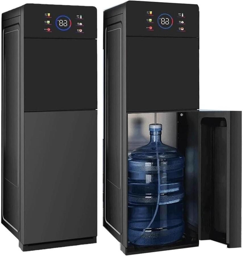 Waterkoeler Waterdispenser met koeling Drinken Verfrissen Heet en Koud Functie 100x32x31.5 cm Wit