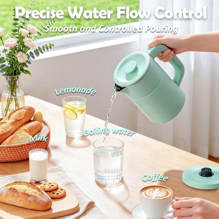 Waterkoker 0 8 L Roestvrij staal 600W reiskoker BPA-vrij SnelShoppen