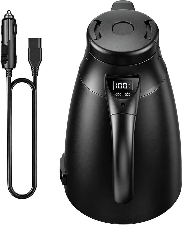 Waterkoker 1 2 l roestvrij staal 12 V 24 V ideaal voor onderweg ShopVlot