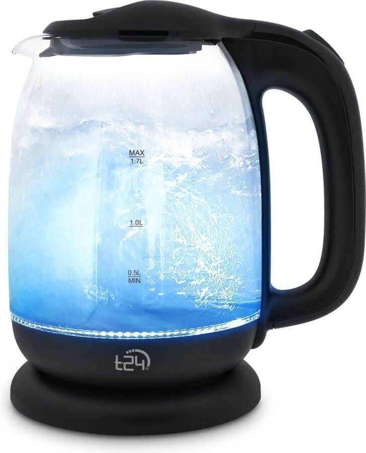 Waterkoker 1 7 Liter met LED Verlichting Waterkoker Zwart Waterkoker Heetwaterdispenser