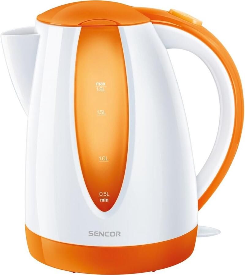 Waterkoker 1 8 Liter Oranje RVS met Antikalkfilter