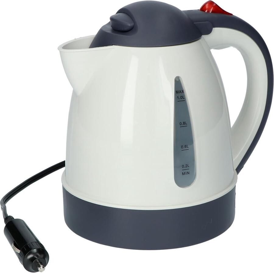 Waterkoker 1 liter 12V Wit