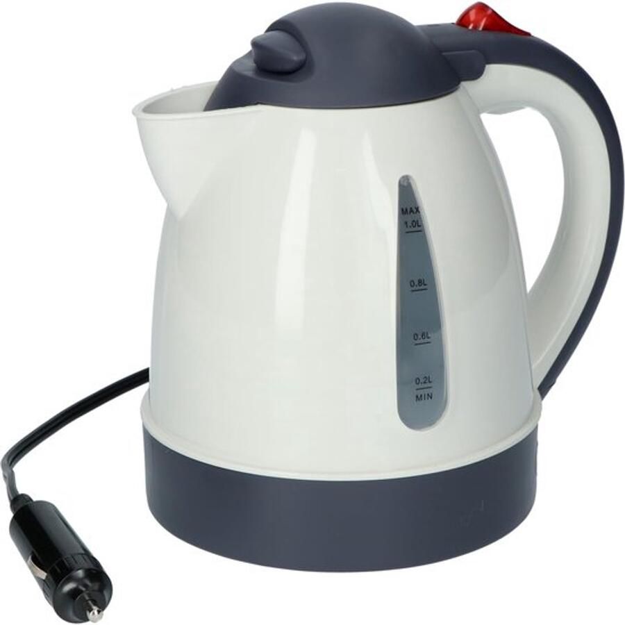 Waterkoker 1 liter 12V Wit
