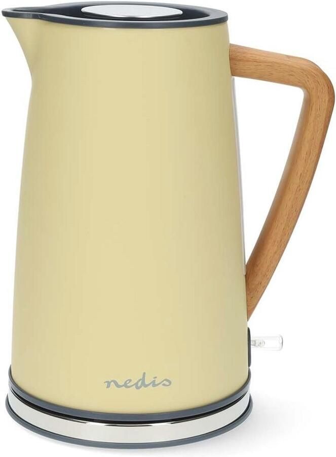 Waterkoker 1.7 L Draaibaar Verborgen Verwarmingselement Boil-Dry Bescherming Geel