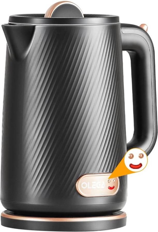 Waterkoker 1800 W snel opwarmende elektrische theeketel BPA-vrij 304 roestvrij staal elektrische waterkoker met automatische uitschakeling en droogkookbeveiliging 1 8 l