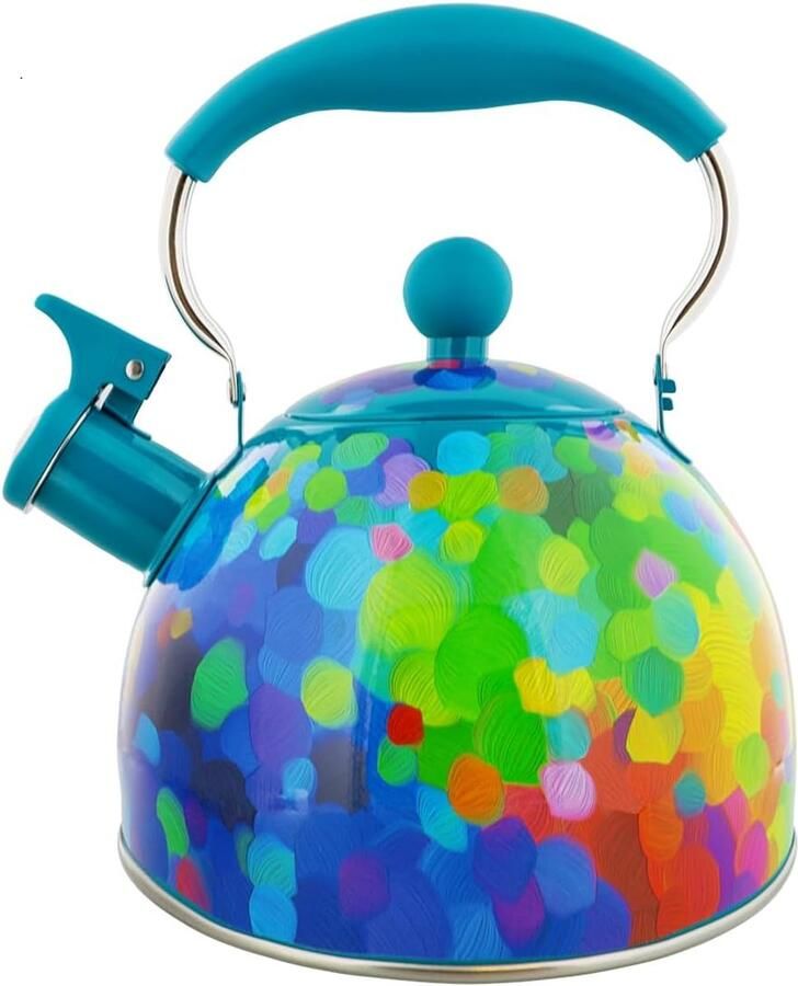 Waterkoker 18L Theepot Ketel Snel Water Koken Vrolijk Bloemrijk Design 23x23x18cm